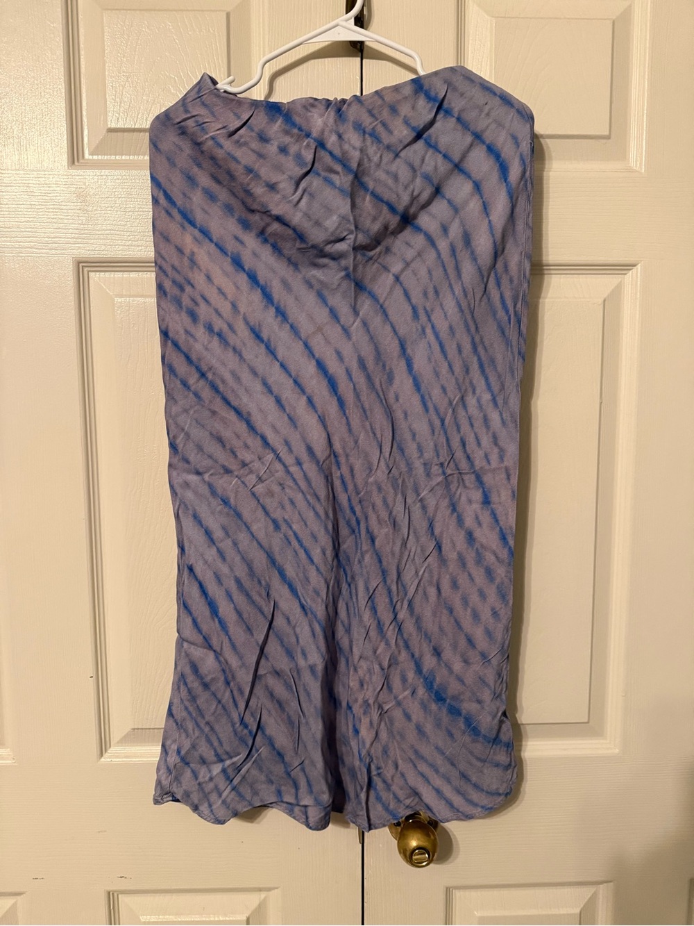 Maeve Blue Tie-Dye Maxi Skirt